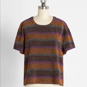 ModCloth Sprawled Out in Sparkles Tee 💜💟🧡
